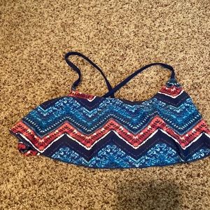 Reds white & blue girls swim top size 14
